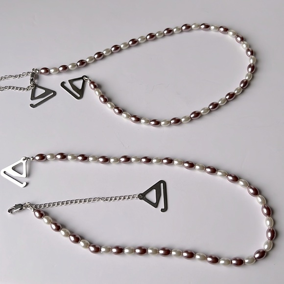 Handmade Woman Bra Strap with MOP - Picture 3 of 3